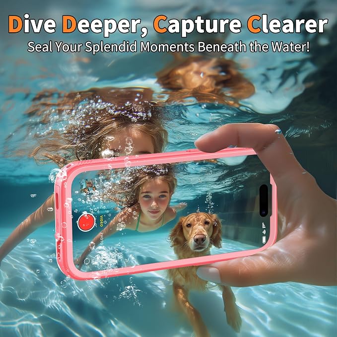 Cozycase TOP Military Protective IP68 Waterproof Case for iPhone 17 Pro Heavy Duty 360 Shockproof Full Body with Screen Camera Protector Double Dustproof Hard Tough 17Pro Front Back Cover