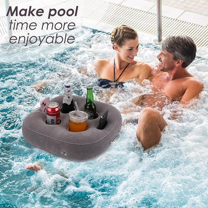 Inflatable Floating Drink Holder for Pool Party Beach hot tub