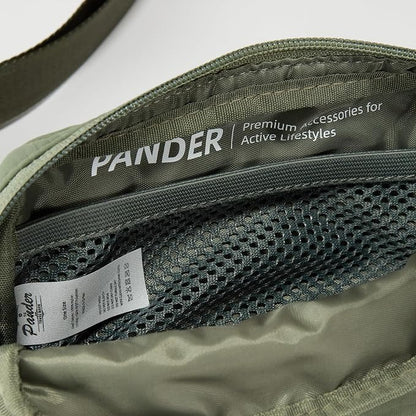 Pander Mini Belt Bag – Ultra Compact, Fits 6.7” Phone, Lipstick, Earbuds, Essentials, Small Crossbody Waist Purse, Grey Sage