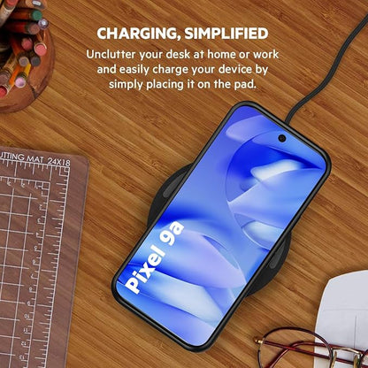 Battery Case for Pixel 9a,10000mAh Portable Protective Smart Wireless Charging Case Support Carplay Compatible with Pixel 9a(6.3 inches) Rechargeable Extended Battery Charger Cover(Black)