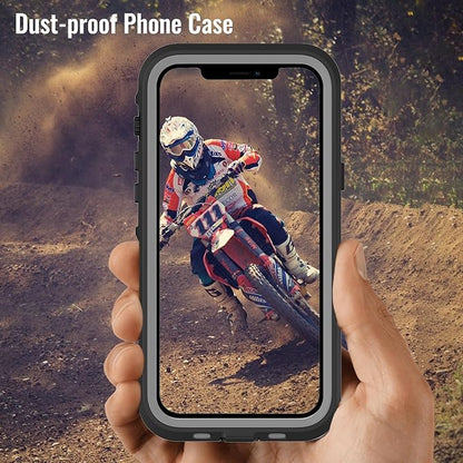 Waterproof Phone Case Compatible with iPhone 13 Pro Max, IP68 Waterproof Shockproof Dust-Proof Phone Case with Built in Screen Protector, Full Body Protective Case (Black, iPhone 13 Pro Max)