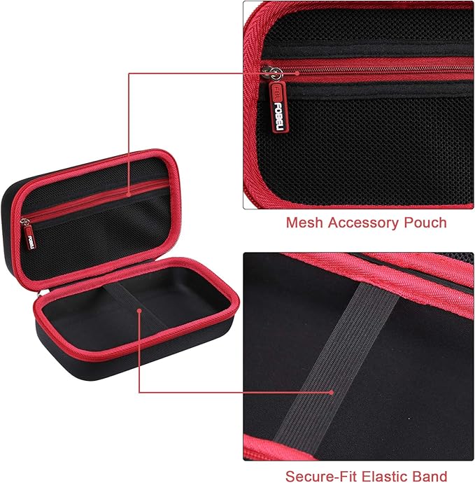 FBLFOBELI Hard Travel Case Compatible With NOCO GENIUS5,5-Amp Fully-Automatic Smart Battery Charger