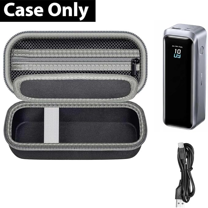 Case Compatible with Anker Prime Power Bank 20,100mAh 220W 3-Port Portable Charger, Battery Charging Station Carrying Travel Storage Holder for USB-C Chargers (Box Only)