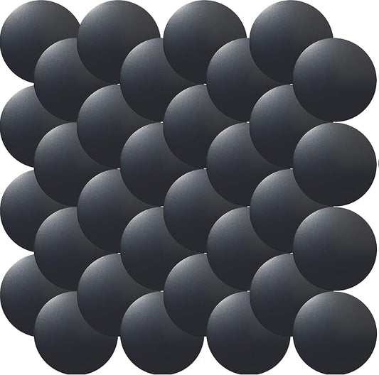 Cell Phone Metal Stickers 0.8 inch for Magnetic Car Mount. Replacement Set of 32 Mini Magnet Metal Plates. Silver Car Sticky Small Round Iron Discs with 3M Adhesive Backing for Case, DIY, Crafts.