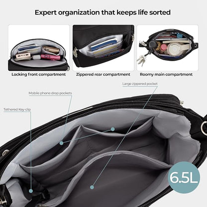 Travelon Anti-Theft Classic North/South Crossbody Bag