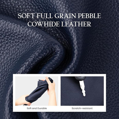 befen Genuine Leather Wristlet Wallet for Women Soft RFID Leather Clutch Purse with Built in Wallet Trendy Crossbody Bag