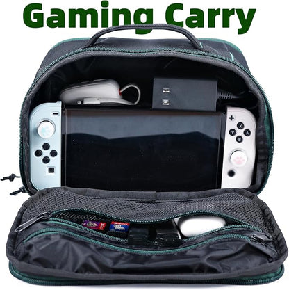 Accessories Bag & Tech Pouch | Organizer for Cables, Electronics & Everyday Essentials, Water-Repellent, Dual-Sided Padded