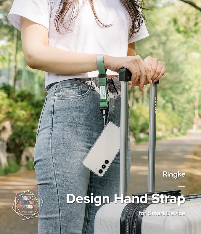Ringke Hand Strap [Phone Wrist Strap] Designed for Camera Strap and Phone Strap, Adjustable Sturdy Universal Lanyard Compatible with Camera and Phone Case - Forest