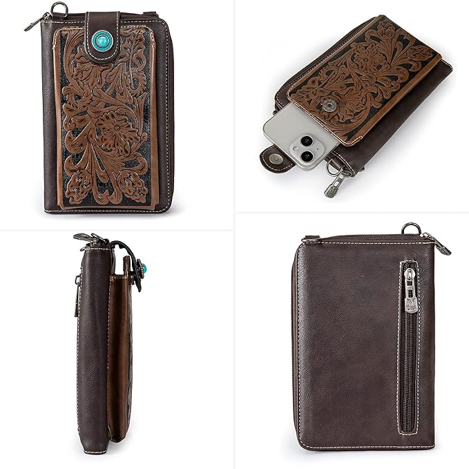 Montana West Small Crossbody Bags for Women Western Handbag with Cash Slots