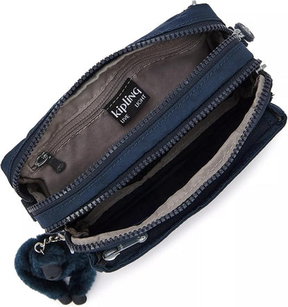 Kipling Women’s Abanu Multi Crossbody Bag, Lightweight, Adjustable Nylon Waist Pack with Multi-Compartment Zip Pockets