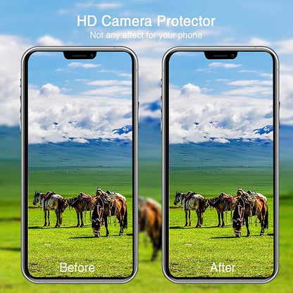 SUWEI Camera Lens Protector,for IPhone 12 Pro Max,6.7 inch, Aluminum Alloy Lens Screen Stiker Cover Film,Screenprotector Lens Shield,Bright Shiny Color. (12ProMax)