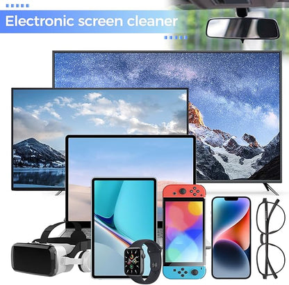 TV Screen Cleaner, Non-Drip Touchscreen Spray with Wiper for CD Disc Laptop Phone Tablet Computer Lens(200ml)