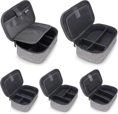 sisma Travel Electronics Organizer Small Carrying Case for Cables Phone Chargers USB Plugs Power Cords Earbuds Adapter Tech Accessories Pouch -Grey