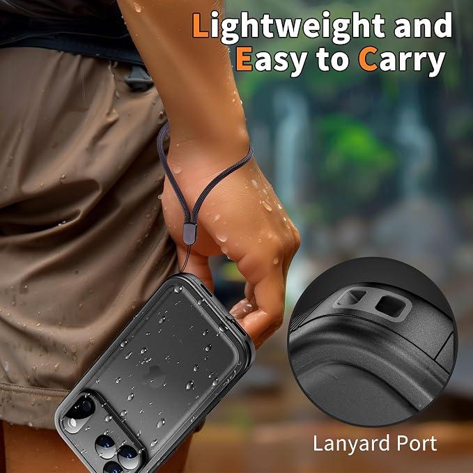 Cozycase TOP Waterproof Case for iPhone 17 Pro Max - Military Heavy Duty 360 Shockproof Full Body with Screen Camera Protector Double IP68 Water Dust Drop Proof Hard Rugged 17PM Front Back Slim Cover
