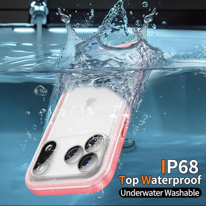 Cozycase TOP Military Protective IP68 Waterproof Case for iPhone 17 Pro Heavy Duty 360 Shockproof Full Body with Screen Camera Protector Double Dustproof Hard Tough 17Pro Front Back Cover