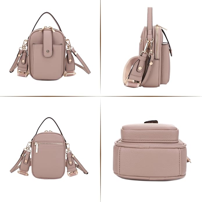 Mali+Lili Gail Vegan Leather Multi Compartment Crossbody Bag