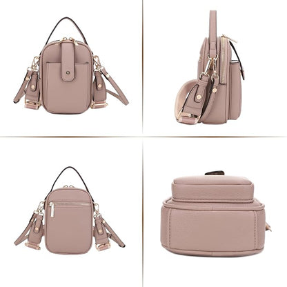 Mali+Lili Gail Vegan Leather Multi Compartment Crossbody Bag