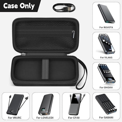 Portable Bank Charger Case for OHOVIV for SABANI for Charmast for VRURC for YILANS for CFIAI for LOVELEDI for RGVOTA for Miday for RONEGN for POIYTL for IAPOS Fast Charging Battery(Black)(2Packs)