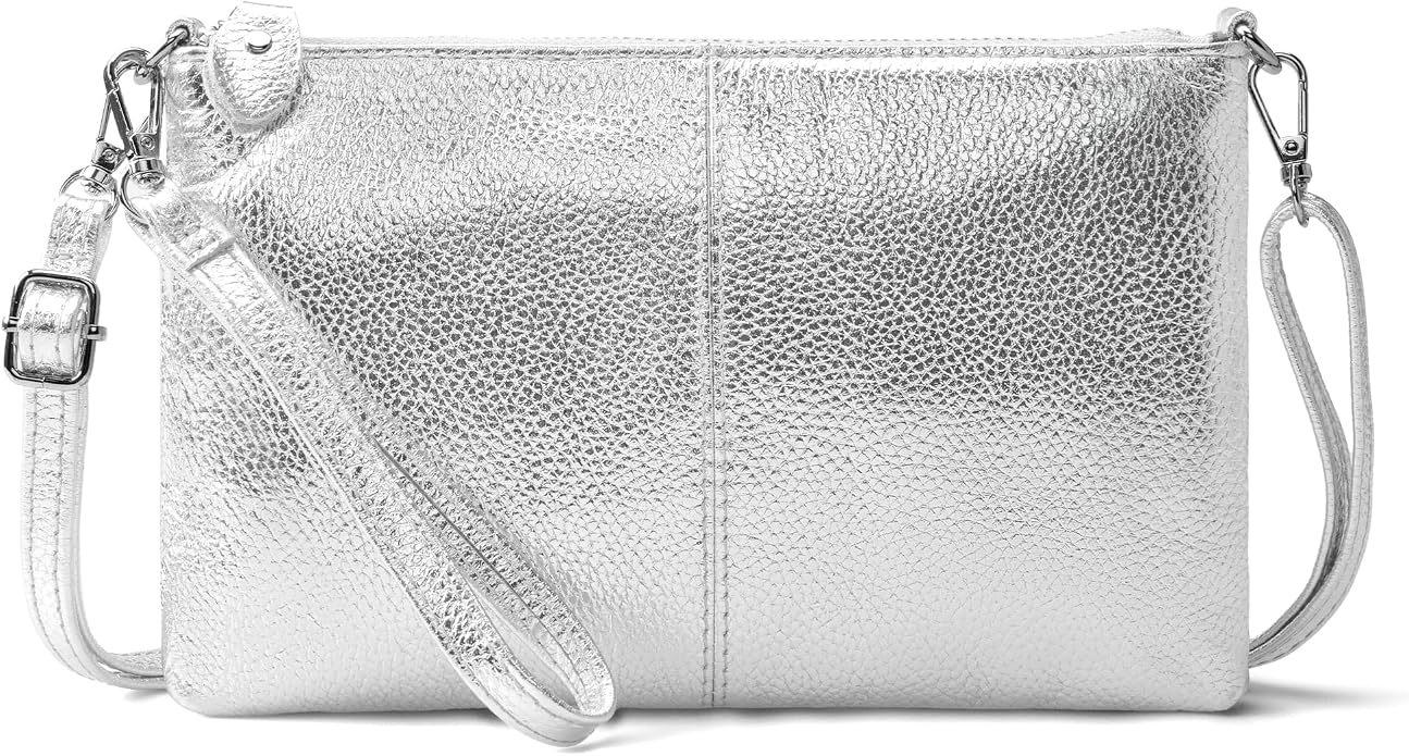 befen Genuine Leather Wristlet Clutch Wallet Purses Small Crossbody Bags for Women with RFID Blocking Card Slots