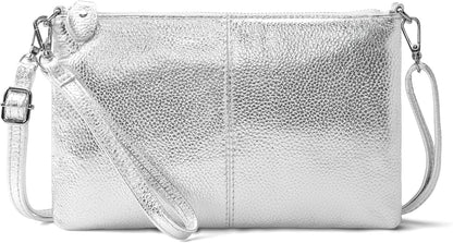 befen Genuine Leather Wristlet Clutch Wallet Purses Small Crossbody Bags for Women with RFID Blocking Card Slots
