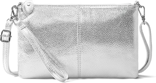 befen Genuine Leather Wristlet Clutch Wallet Purses Small Crossbody Bags for Women with RFID Blocking Card Slots
