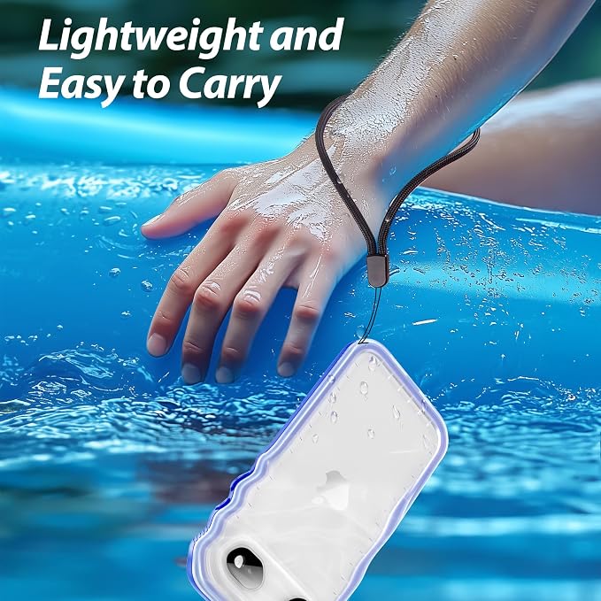 SPORTLINK for iPhone Air Case, IP68 Waterproof Military Protective Full Body Heavy Duty Shockproof 360 Sealed Dustproof with Camera Screen Protector Phone Cover for iPhone Air 6.5" Blue