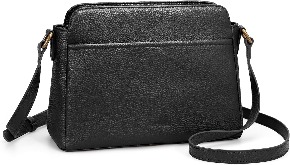 befen Anti-theft Crossbody Bag for Women Genuine Leather, Small Cross Body Shoulder Handbags with RFID Card Slots
