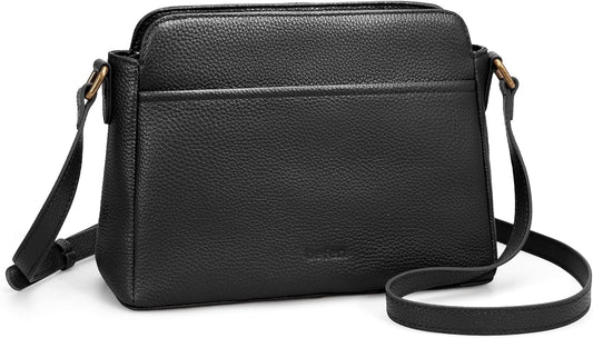 befen Anti-theft Crossbody Bag for Women Genuine Leather, Small Cross Body Shoulder Handbags with RFID Card Slots