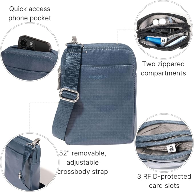 Baggallini Women's Modern Take Two Rfid Crossbody