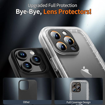 Cozycase for iPhone 16 Pro Max Case Waterproof - 360 Heavy Duty with Screen/Camera Protector Shockproof IP68 Underwater Dustproof Water Dust Shock Proof Full Body/Front and Back Case Frosted Clear