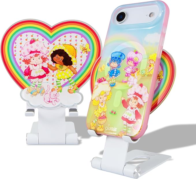 Sonix Character Phone Stand | Adjustable Cell Phone Holder, Desk Stand, Dock | Strawberry Shortcake x Orange Blossom