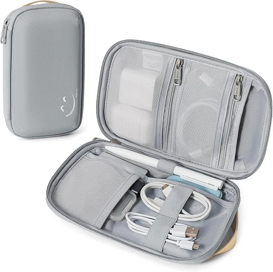 Travelkin Travel Cord Organizer, Cable Organizer For Electronic Accessories | Small electronics organizer,charger organizer travel case, lightweight tech pouch for Card,Usbs, travel essentials