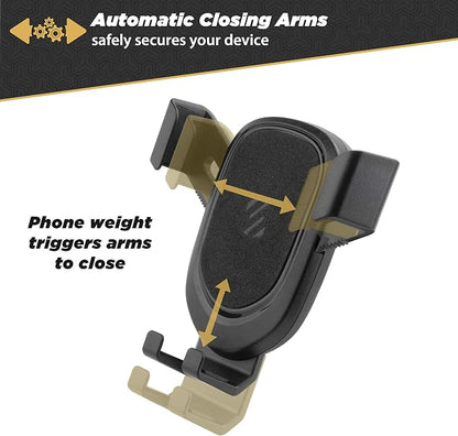 Scosche GHVWD 3-in-1 Universal Suction Cup Phone Mount for Car and Truck Dashboard/Windshield/Vent Mount, 360° Adjustable Phone Stand, Cell Phone Holder Compatible with iPhone and All Android Phones