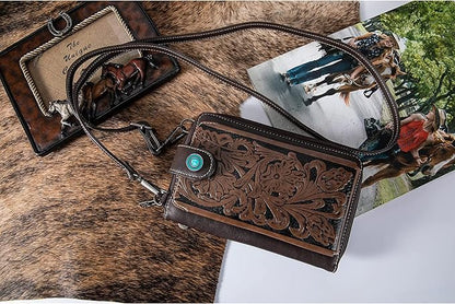 Montana West Small Crossbody Bags for Women Western Handbag with Cash Slots