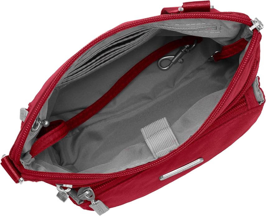Baggallini Pocket Crossbody Bags for Women 8x8 Small Lightweight Durable Water-resistant Travel Purse W/Rfid