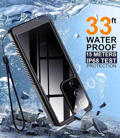 Temdan for Samsung Galaxy Note 20 Ultra Case Waterproof, [Military-Grade Drop Protection] [IP68 Underwater] Full Body Heavy Duty Rugged Shock-Proof Case for Note 20 Ultra 6.9''-Purple