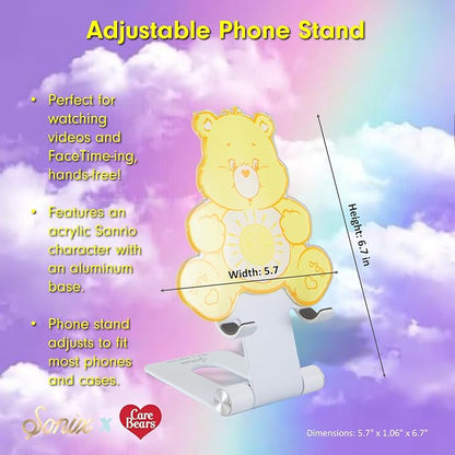Sonix x Care Bears Character Phone Stand | Adjustable Cell Phone Holder, Desk Stand, Dock | Funshine Bear