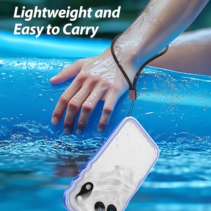 SPORTLINK for iPhone 17 Pro Case - IP68 Waterproof Military Protective Full Body Heavy Duty Shockproof 360 Sealed Dustproof with Camera Screen Protector Phone Cover for iPhone 17 Pro 6.3" Blue