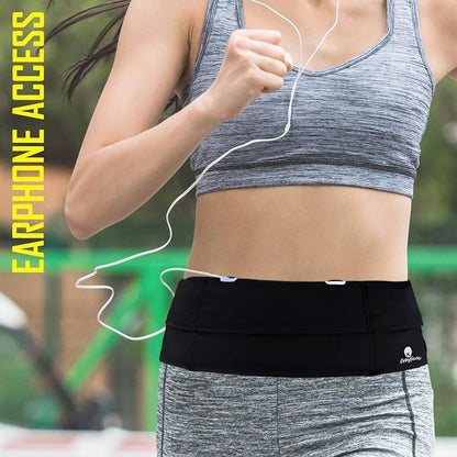 Universal One Size Waist Pack, Black, Water Resistant, Secure Pockets, Comfortable Design