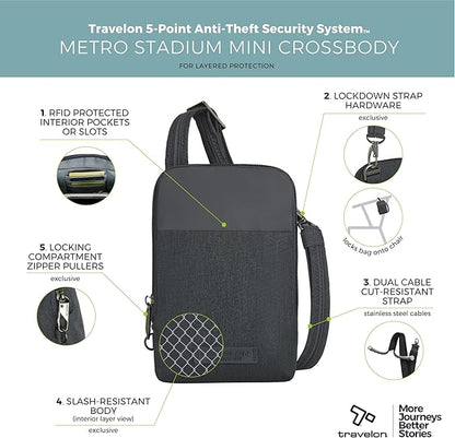 Travelon Anti-Theft Metro Stadium Mini