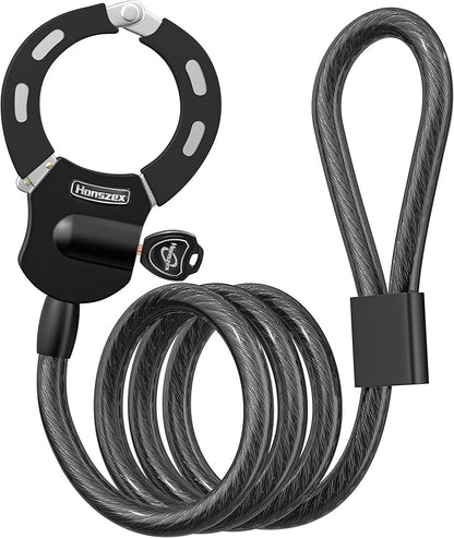 Electric Scooter Lock, Anti-Theft Cable Lock with Key, 39.37inch for E-Scooter, Electric Bike, Bicycle, Motorbikes