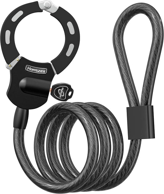 Electric Scooter Lock, Anti-Theft Cable Lock with Key, 39.37inch for E-Scooter, Electric Bike, Bicycle, Motorbikes