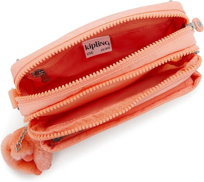 Kipling Women’s Abanu Multi Crossbody Bag, Lightweight, Adjustable Nylon Waist Pack with Multi-Compartment Zip Pockets