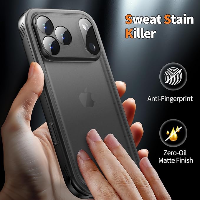 Cozycase TOP Waterproof Case for iPhone 17 Pro Max - Military Heavy Duty 360 Shockproof Full Body with Screen Camera Protector Double IP68 Water Dust Drop Proof Hard Rugged 17PM Front Back Slim Cover