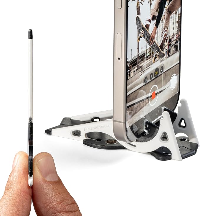 GEOMETRICAL Pocket Tripod PROv2 - Card-Size Stand, for iPhone, Panda White Universal Kit