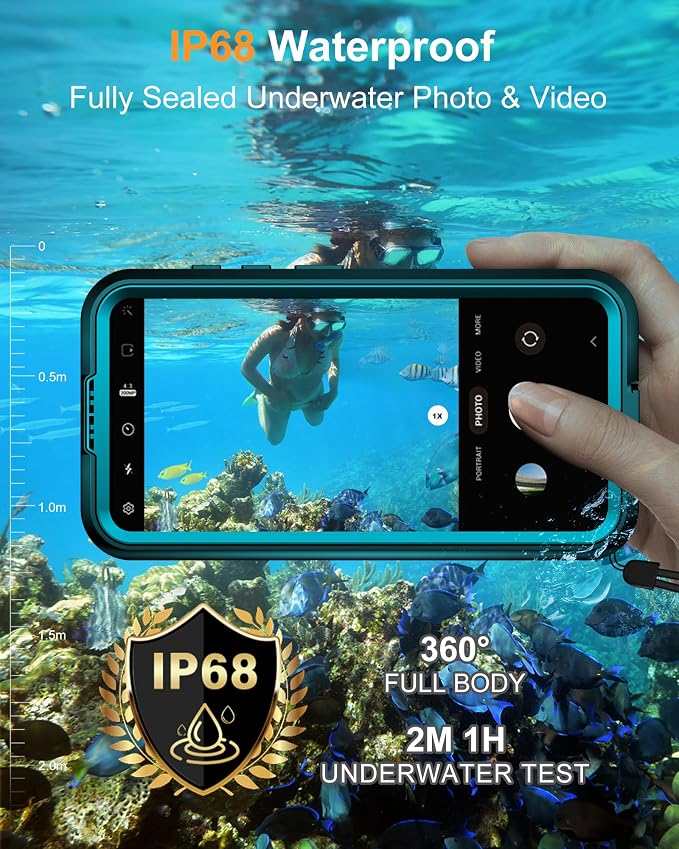 for Samsung Galaxy S25+ Plus Waterproof Case, [Fit for Magsafe] [IP68 Water Proof] [Built-in Screen Protector], Magnetic Heavy Duty Military Grade Rugged Phone Case for S 25+ Plus 6.7", Teal