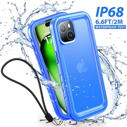 SPORTLINK for iPhone 15 Plus Case - IP68 Waterproof Military Protective Full Body Heavy Duty Shockproof 360 Sealed Dustproof with Camera Screen Protector Cover for i Phone 15 Plus 6.7" Blue