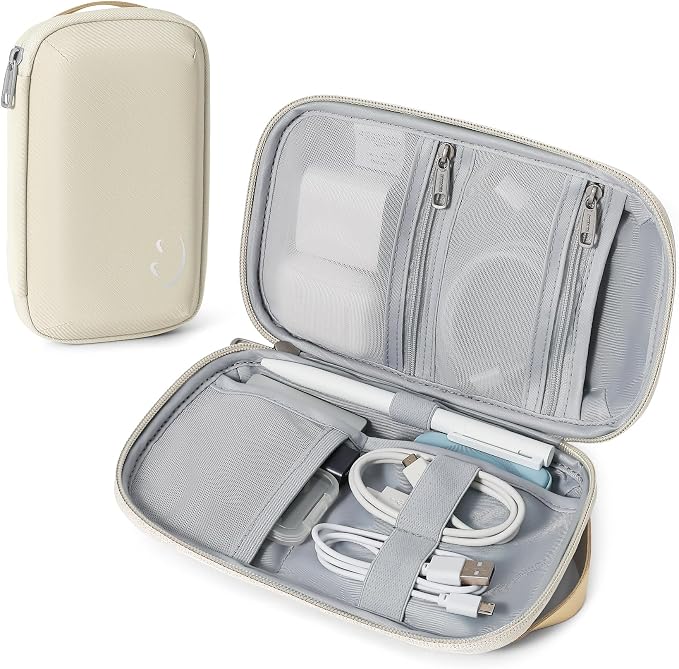 Travelkin Travel Cord Organizer, Cable Organizer For Electronic Accessories | Small electronics organizer,charger organizer travel case, lightweight tech pouch for Card,Usbs, travel essentials