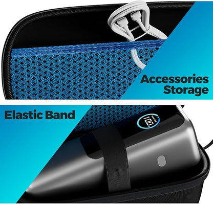 ProCase Hard Carrying Case for Anker 737 Power Bank 25000mAh 165W -Black | Zippered Travel Storage Organizer, Mesh Pocket for Cables & Accessories, Portable Charger Bag