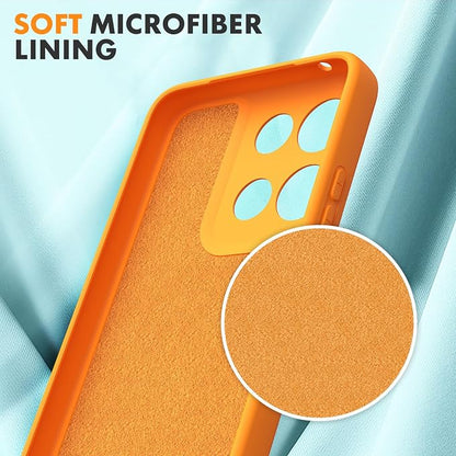 for Motorola Moto G Power (2026) Case, 2 Pack Tempered Glass Screen Protectors, Soft TPU Silicone Shockproof Gel Cover-Orange